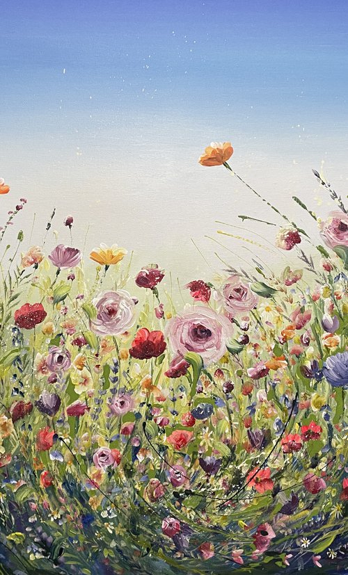 Garden flower burst by Emma Sian Pritchard