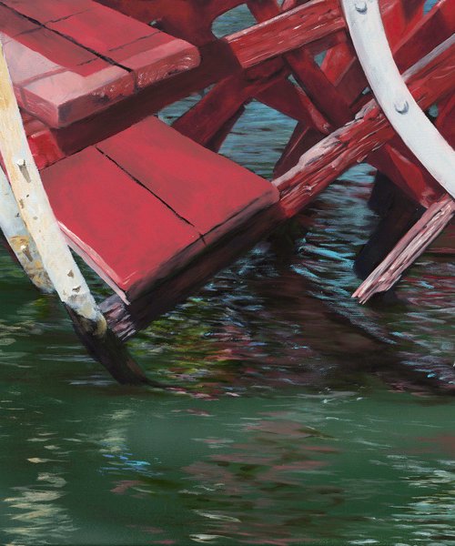 Retired Paddlewheel by Duane A Brown