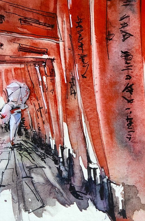 Sketches of Japan#15 by Larissa Rogacheva