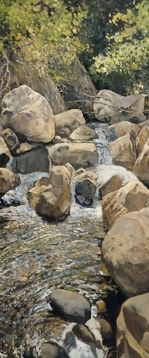 mountain river by Vahan Shakhramanyan