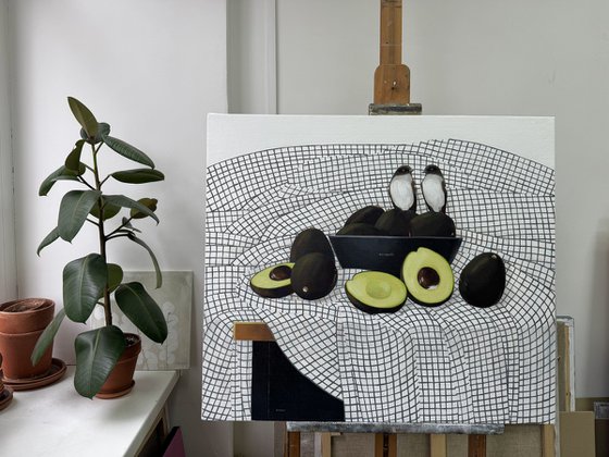 Avocado and birds