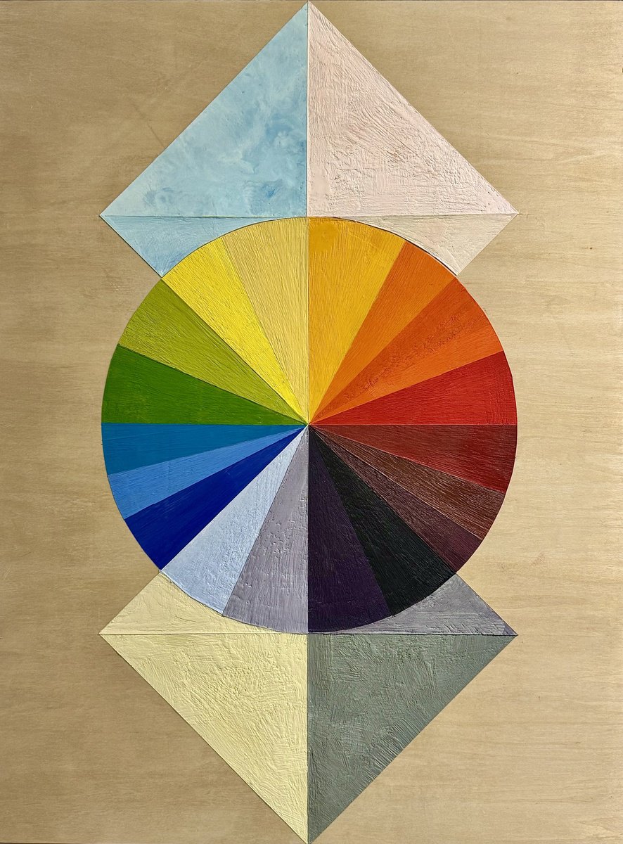 Geometric Painting , Mass Merge By Domenica Brockman, 19 X 25, Artwork For Sale On Artfinder