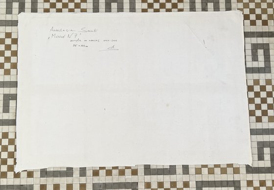 Mood 7/Orange acrylic painting