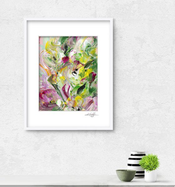Floral Fall 6 - Floral Abstract Painting by Kathy Morton Stanion