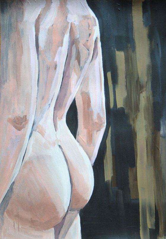 Male Nude / 51 X 36 cm