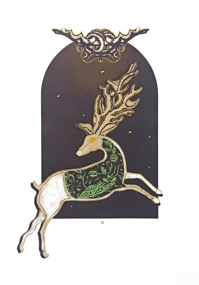 Illustrative Screenprint , The Guardian Of The Night: Prince By Mine Okur, 28 X 39, Artwork For Sale On Artfinder