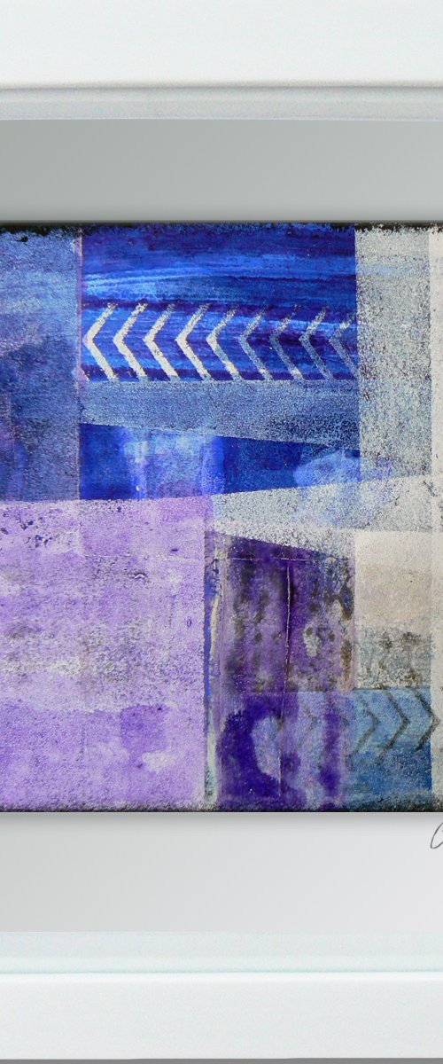 Framed ready to hang original abstract  - Cahier #11 by Carolynne Coulson