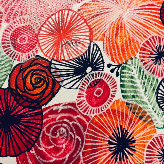 Abstract Bunch of Flowers CZ19024