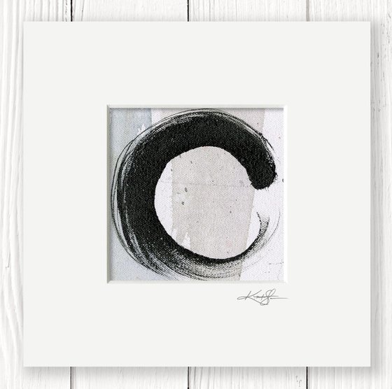 The Enso Of Zen 6 - Enso Abstract painting by Kathy Morton Stanion