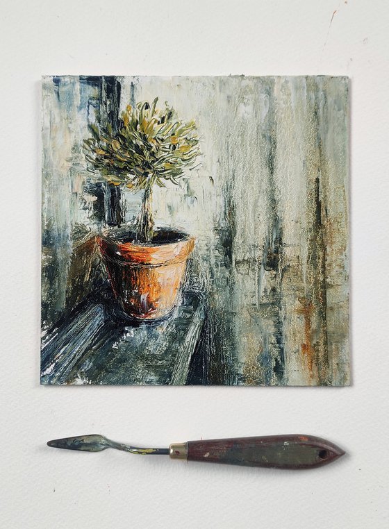 Etude still life "Olive tree"