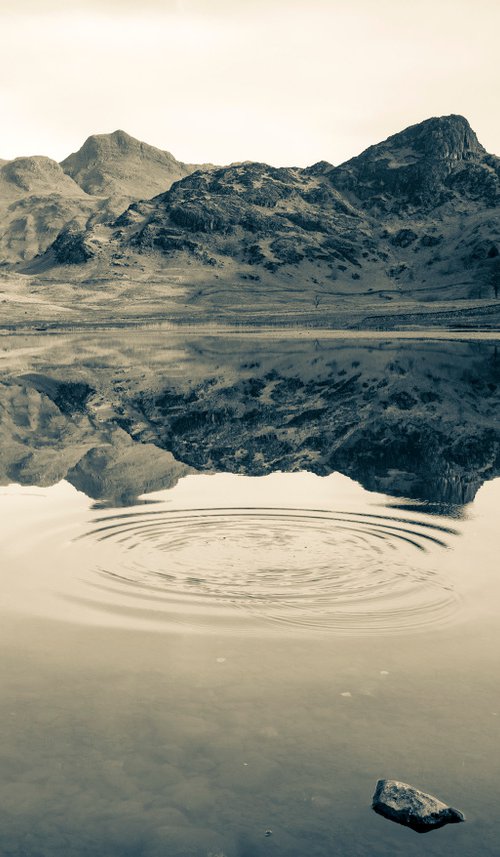 Blea Tarn - Little Langdale Lake District ( Split Toned Print ) by Stephen Hodgetts Photography