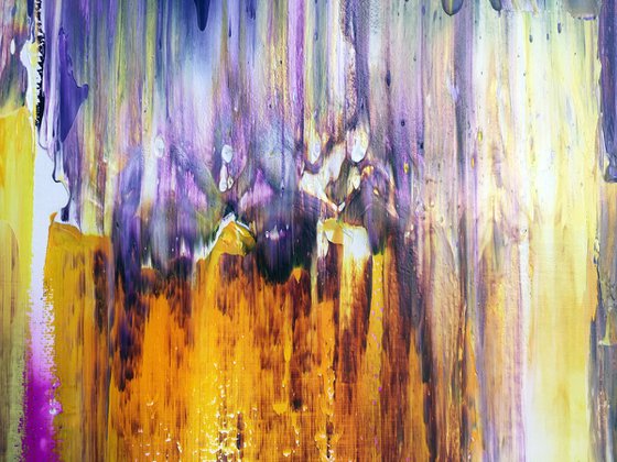 "Transmutation" - FREE USA SHIPPING + Save As A Series - Original PMS Abstract Triptych Oil Paintings On Canvas - 48" x 20"