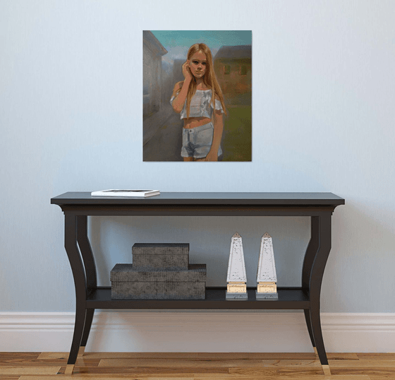 Varvara - 1 50x60cm ,oil/canvas, impressionistic figure