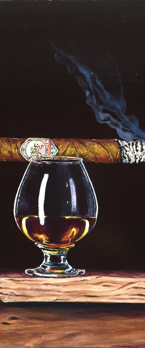 Cognac and Cigar by Lena Smirnova