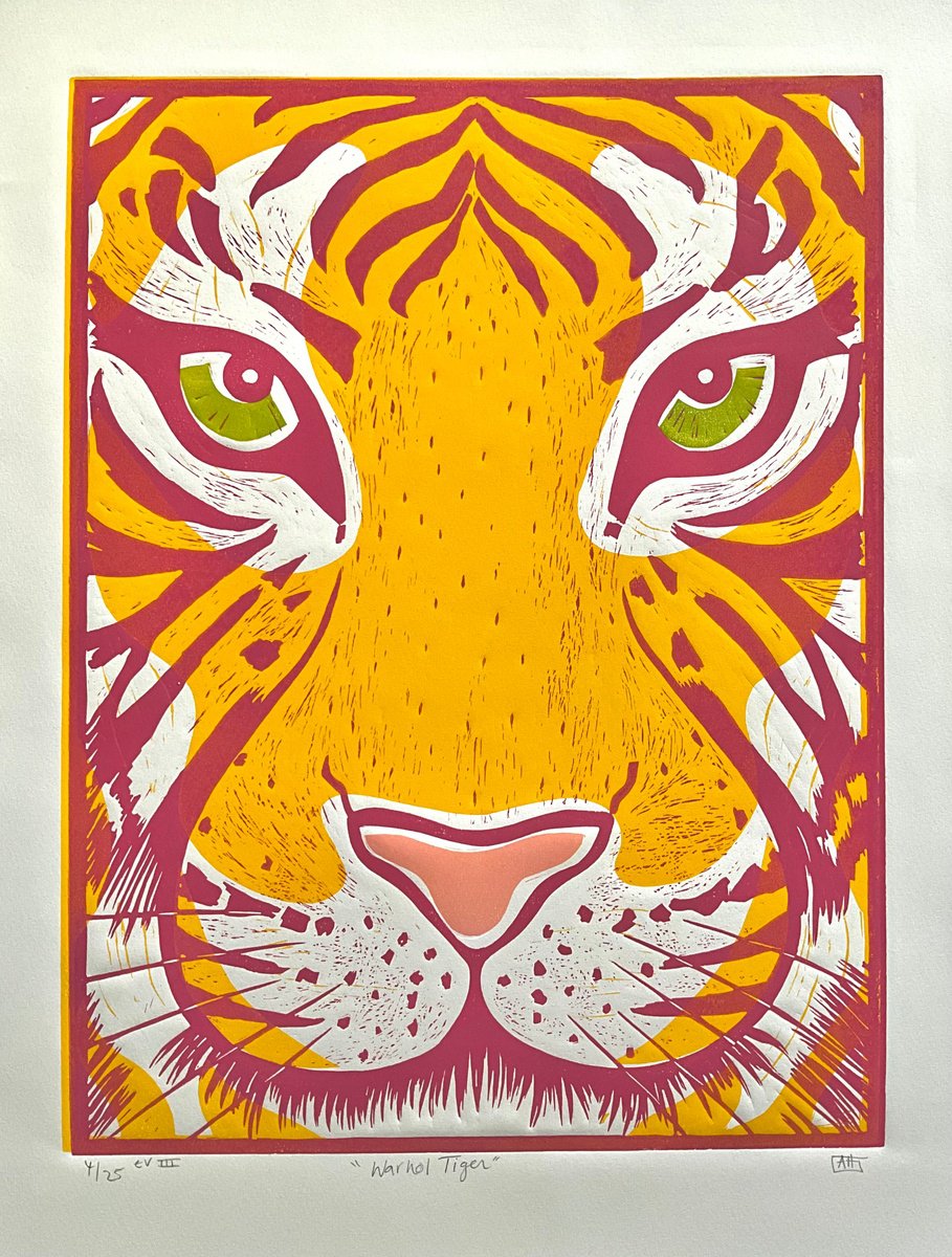 Warhol Tiger by Alison  Headley