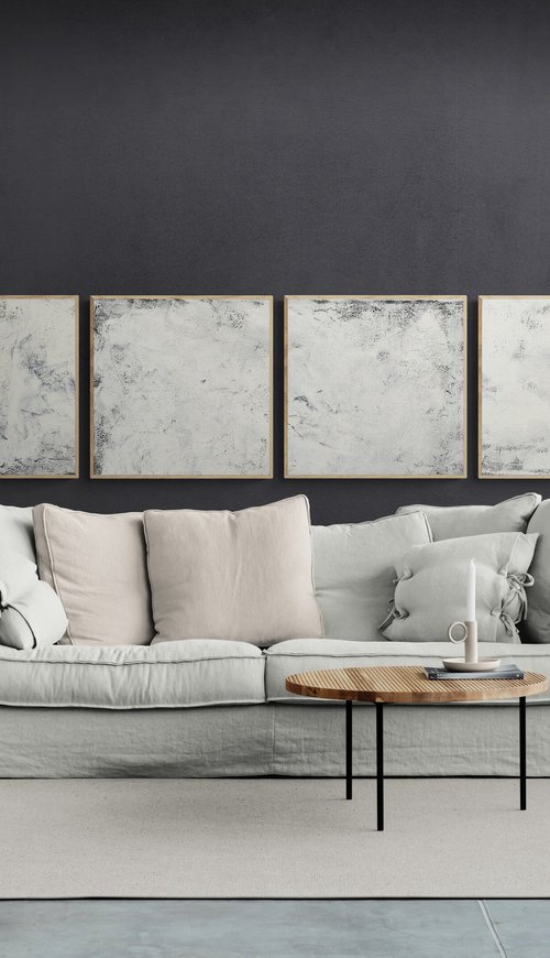 Abstract No. 1821 - set of 4 by Anita Kaufmann