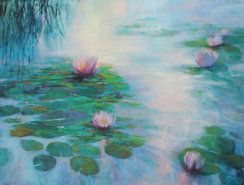 Floating Petals (Discounted (See Note) by Sandra Michele Knight