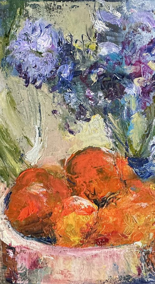 Hyacinths & Oranges by Sandra Haney