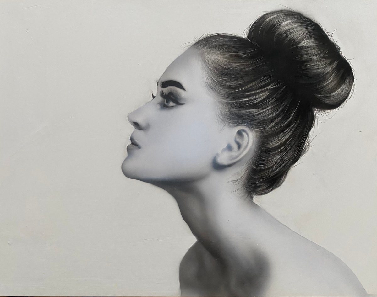 Realistic portrait of a young female by Dolgor Dugarova