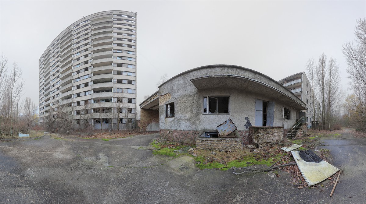 #57. Pripyat. Boy in the yard - XL size by Stanislav Vederskyi