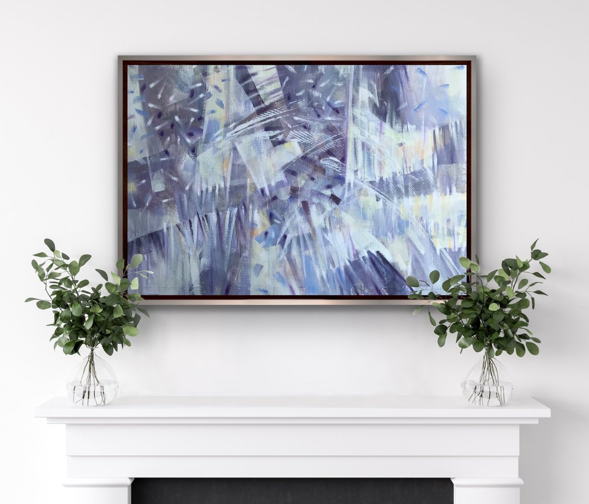 The lavender time. one of a kind, original painting, by Galina Poloz