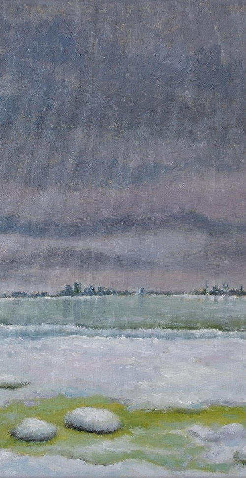 View of Tallinn in February by Juri Semjonov