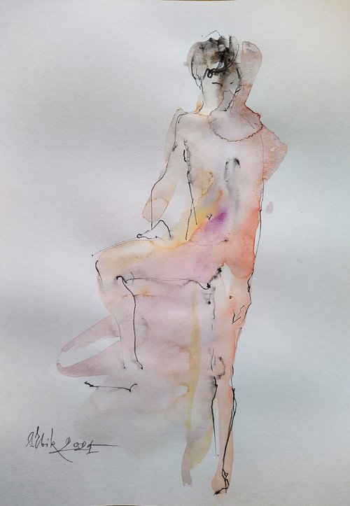 Young man. Nude №4 20210311 by Irina Bibik-Chkolian