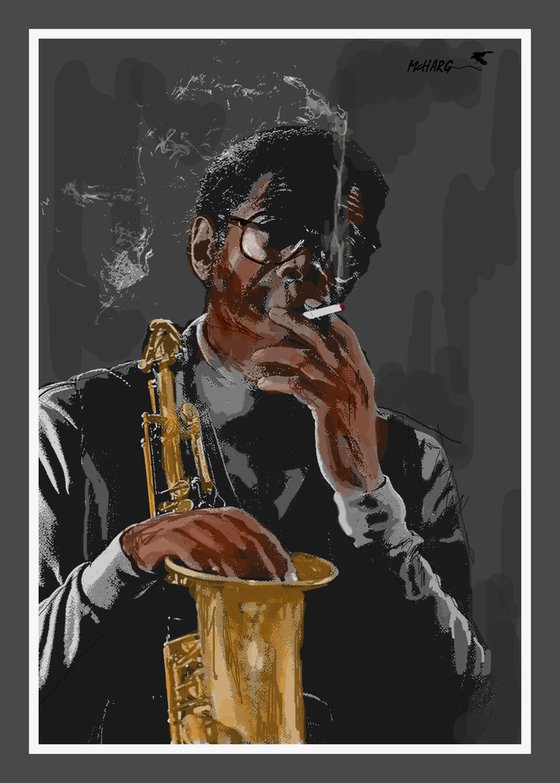 SAX MAN 30"X42"