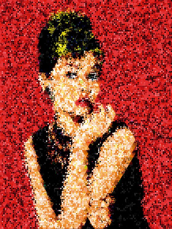 Audrey digital/XL large original artwork