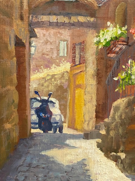 Sunny Orvieto Alley, Italy