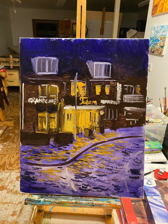 Hotel in the night