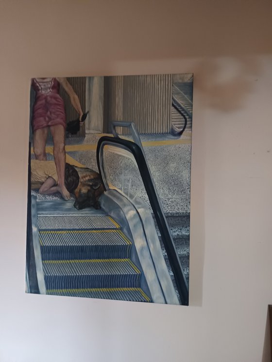 Sleep in the subway.