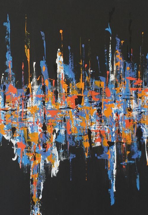 « New York city lights » by M.Y. by Max Yaskin
