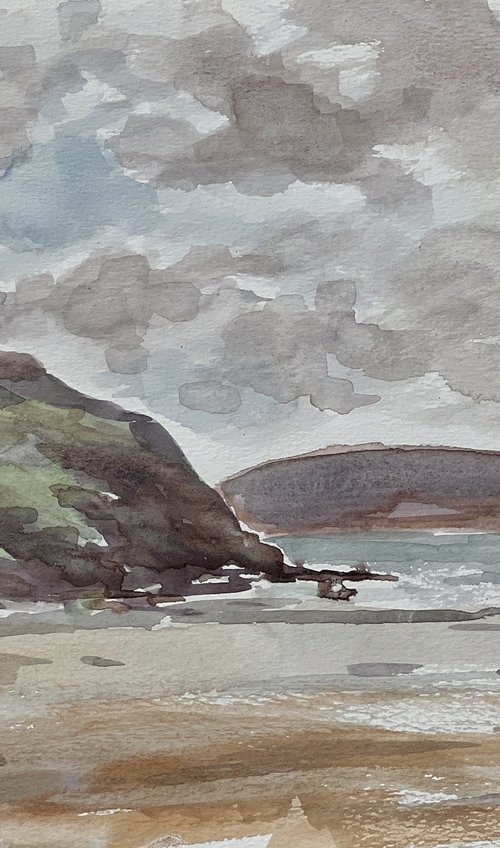 Daymer Bay and Brea Hill by Louise Gillard