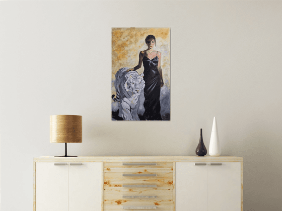 White Tiger, Black Dress
