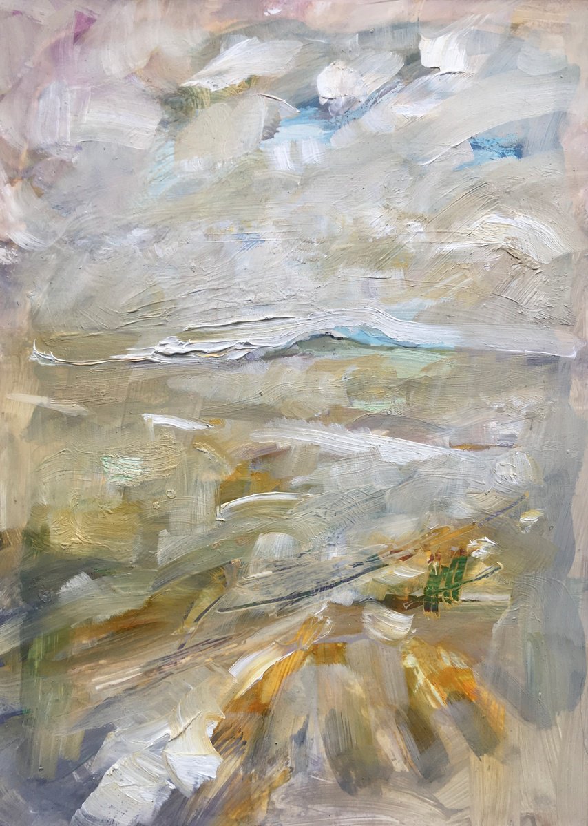 Impressionistic Landscape Oil Painting By Guy Pickford, 12 X 16, An Act Of Surrender, Original Artwork