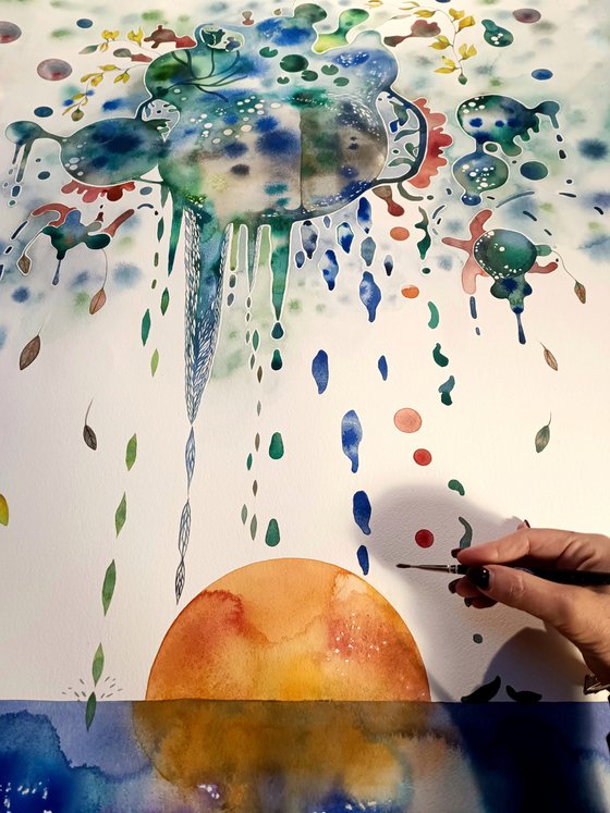 Geoflora di un' alba vegetale