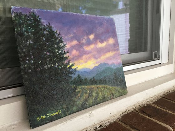 Mountain Vista # 2 - 8X10 oil (C) 2016/2020 by K. McDermott (SOLD)