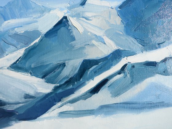 Winter Mountains Winter Painting Art Fine Art Landscape