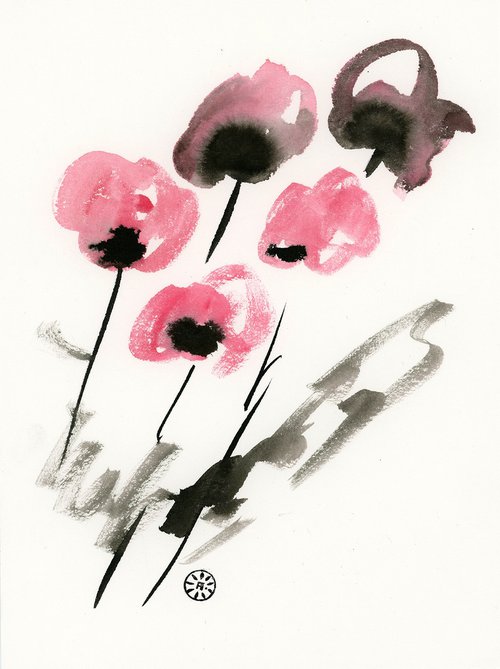 Five Poppies by Anton Maliar