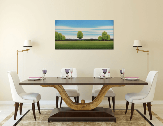 Countryside Trees - Blue Sky