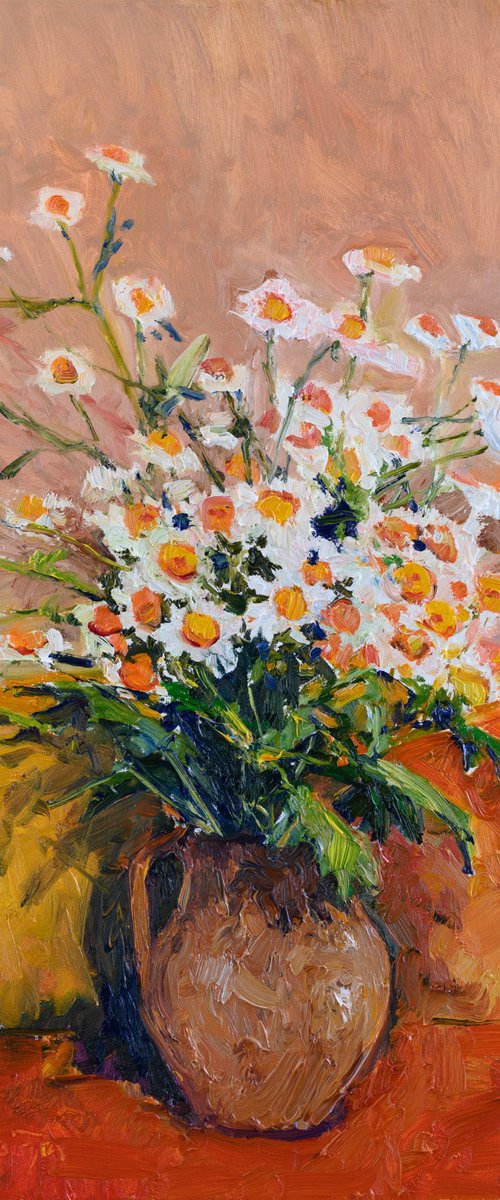 Summer Flowers. Chamomiles by Suren Nersisyan