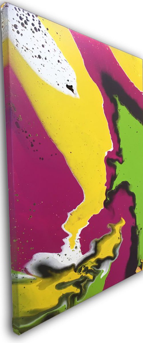 "Come Back To Me" - Original Abstract PMS Acrylic Painting, 18 x 24 inches by Preston M. Smith (PMS)