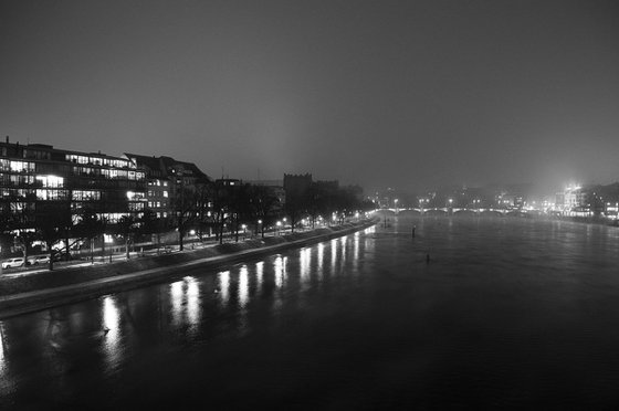 The Rhein, Basel, Switzerland, Study II [Framed; also available unframed]