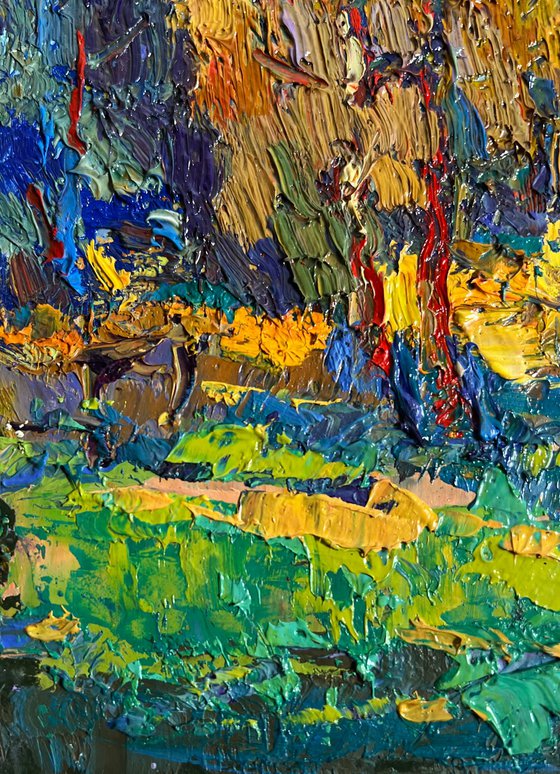 Sunbeams on the meadows