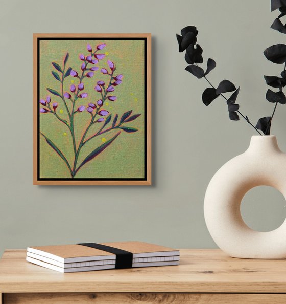 Botanical on Pea Green