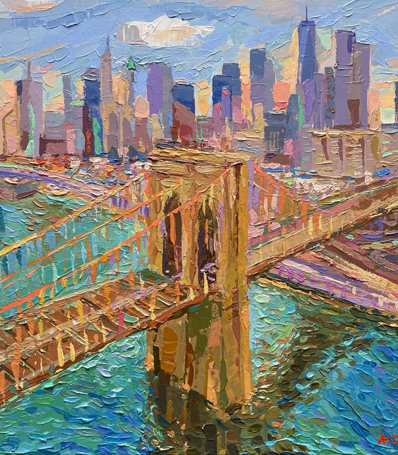 Brooklyn Bridge at Sunset NYC