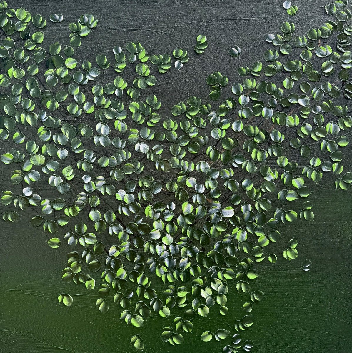 Emerald Calm By Anastassia Skopp, 35 X 35, Artwork For Sale On Artfinder