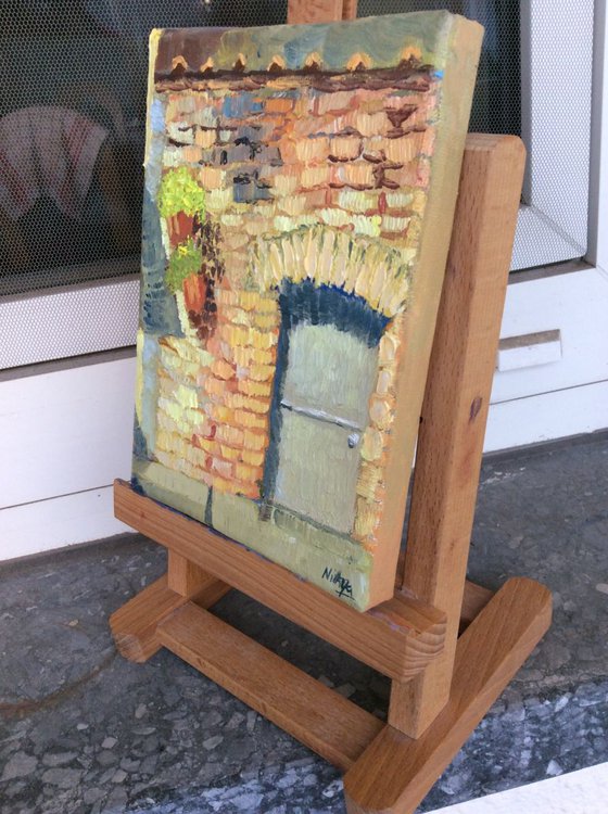 Rustic Italy! - Tuscany cityscape in oils