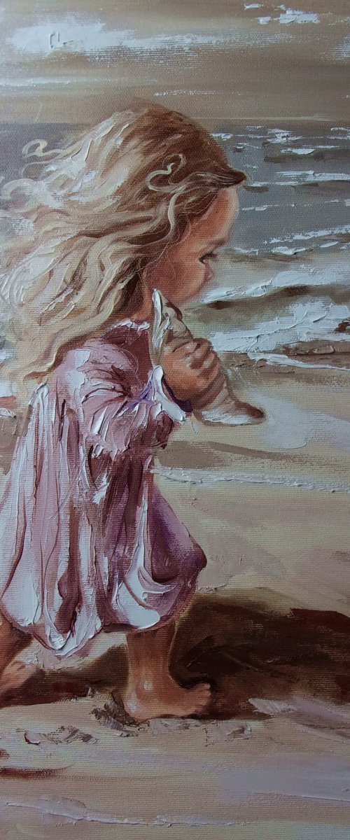 " MISSION ... " original painting palette knife GIFT MODERN URBAN ART OFFICE ART DECOR HOME DECOR GIFT IDEA by Monika Luniak